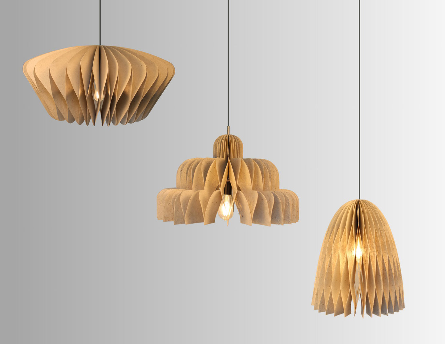 Bullet Paper Lamps