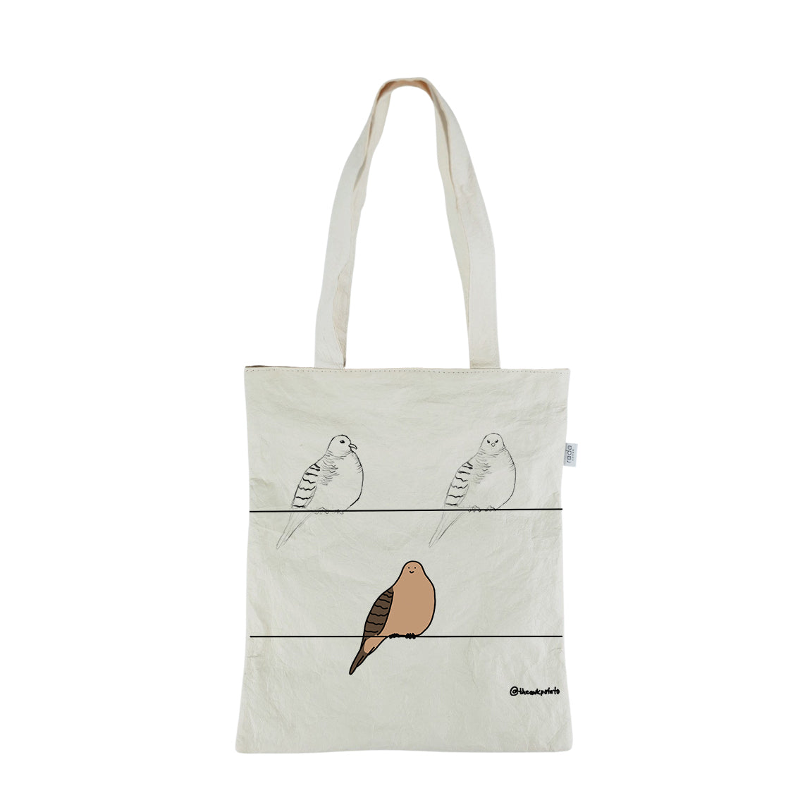 Paper Leather Tote TO BEAK OR NOT TO BEAK | RADA COLLAB