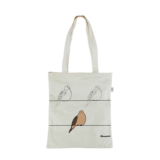 Paper Leather Tote TO BEAK OR NOT TO BEAK