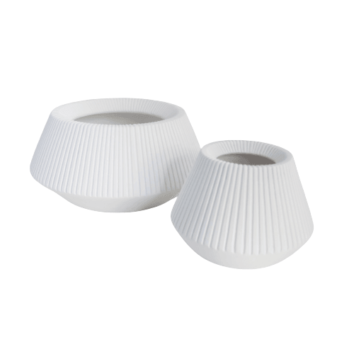 TIWI CERAMICS Ribbed Pot Cloud - RADA COLLAB