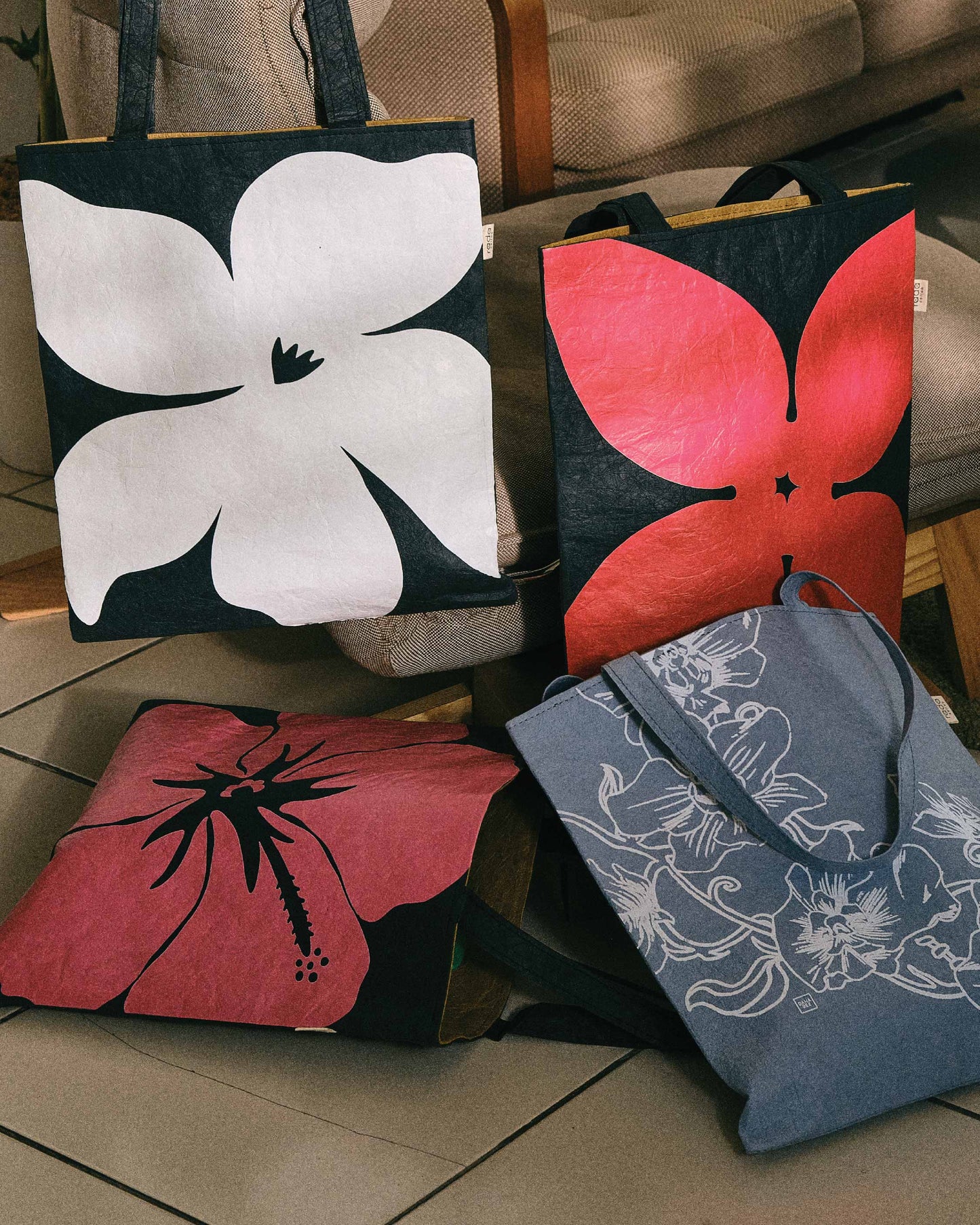 Paper Leather Tote ORCHID